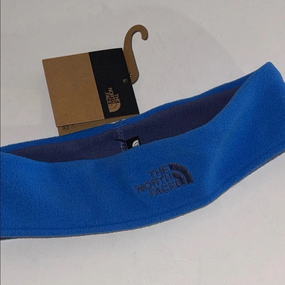 Kids North Face Royal Blue Fleece Headband with Navy Lining  Blue North Face